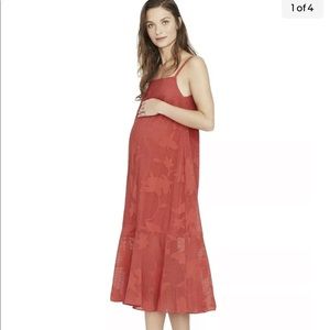Hatch Maternity Women’s THE PAOLA DRESS Red Size 0 (XS/0-2) NEW